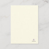 Baby shower Boek Aanvraag Invoegen Kaart (Achterkant)