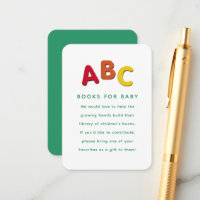 Baby shower boek aanvraag schattig kleurrijk ABC