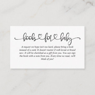 Baby shower Boeken voor Baby Pink Cloud Deer Informatiekaartje