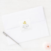 Baby shower Boekplaat Rubber Duck Sticker (Envelop)