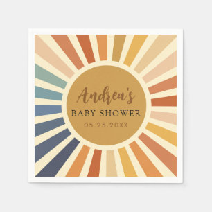 baby shower Bohemian Shower Boho Sunshine Servet