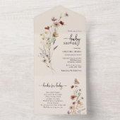 Baby shower Boho Alle In Een Uitnodiging (Binnen)