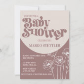 Baby shower, Boho Baby shower Invitation (Devant)