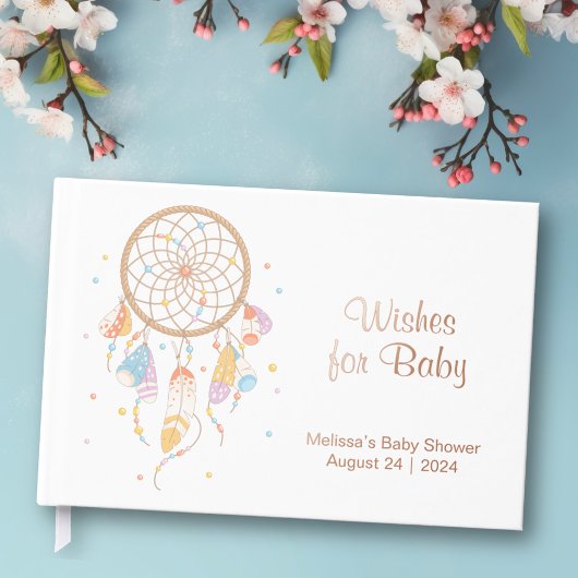 Baby shower Boho de Dreamcatcher Tribal Blanc