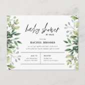Baby shower Boho Green par Mail Invitation (Devant)