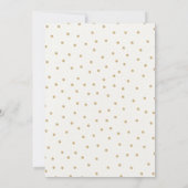 Baby shower Boho Invitation Eléphant Or Rose (Dos)