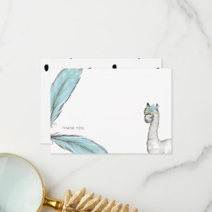 Baby shower Boho Lama Bedankt Opmerking