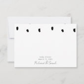Baby shower Boho Lama Merci Note (Dos)