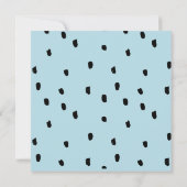 Baby shower Boho Llama Confetti Square Bedankkaart (Achterkant)