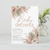 Baby shower Boho modifiable Invitation Genre Neutr (Debout devant)
