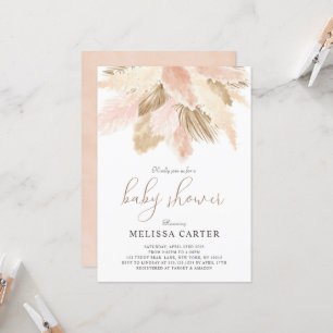Baby shower Boho Neutral Spring Party Invitation