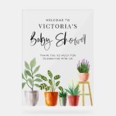 Baby shower Boho Poted Houplants Accueil (Recto)