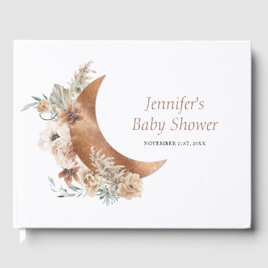 Baby shower Boho Terracotta Livre d'or (Recto)