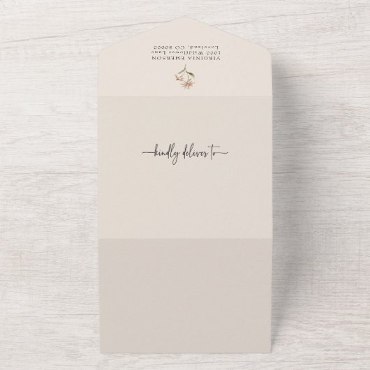 Baby shower Boho tout en un Invitation (Dehors)