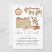 Baby shower Boho virtuel par invitation par courri (Devant)