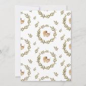 Baby shower Boho virtuel par invitation par courri (Dos)