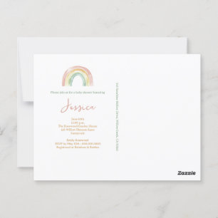 Baby shower Boho Watercolor Invitation