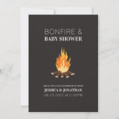 Baby shower Bonfire Co-Ed Couples Invitation (Devant)