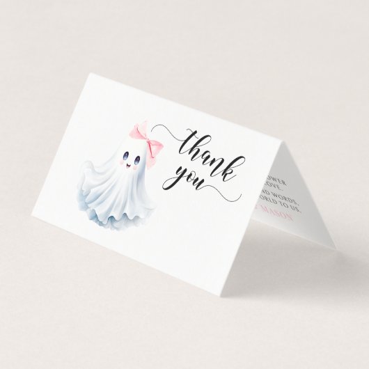 Baby shower Boo Rose Merci pliable (Front)