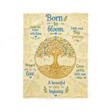 Baby shower boom van het leven fleece
