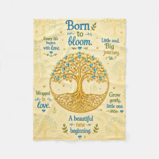 Baby shower boom van het leven fleece deken