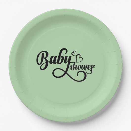 baby shower bord (Voorkant)