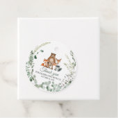 Baby shower bos bedankjes labels (In situ)