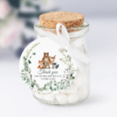 Baby shower bos bedankjes labels