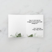 Baby shower bos bos bedankkaart (Binnen)