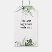 Baby shower bos bos cadeaulabel (Achterkant)