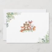 Baby shower bos kaart (Achterkant)