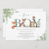 Baby shower bos kaart (Voorkant / Achterkant)