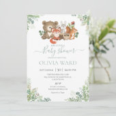 Baby shower bos kaart (Staand voorkant)