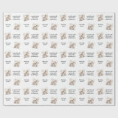  Baby shower bosbos Cadeaupapier (Vlak)