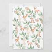 Baby shower Bosbossen Kaart (Achterkant)