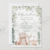 Baby shower Bosbossen Kaart (Voorkant)