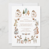 Baby shower Bosbossen Kaart (Voorkant)