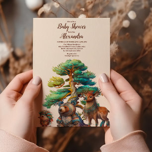 Baby shower Bosbossen Kaart