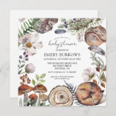 Baby shower Bosbossen Kaart (Voorkant / Achterkant)