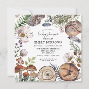 Baby shower Bosbossen Kaart