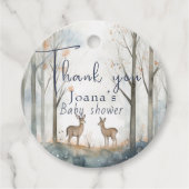 baby shower bosgebied bedankjes labels (Voorkant)