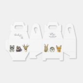 Baby shower Bosland Bedankdoosjes (Uitgevouwen)