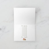 Baby shower Bosland Bedankkaart (Binnen)