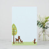 Baby shower Bosland Briefpapier (Staand voorkant)