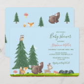 Baby shower Bosland Kaart (Voorkant / Achterkant)