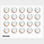 Baby shower Bosland Ronde Sticker (Vel)