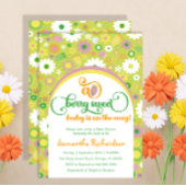 Baby shower botanique de fraise Invitation