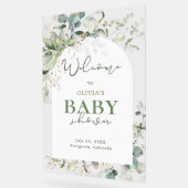 Baby shower Botanique Eucalyptus Bienvenue (Angle)