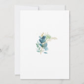 Baby shower botanique vert Invitation garçon (Dos)