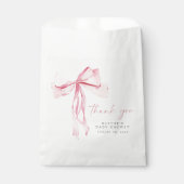 Baby shower Bow rose Favoriser Sacs Coquette Fille (Devant)